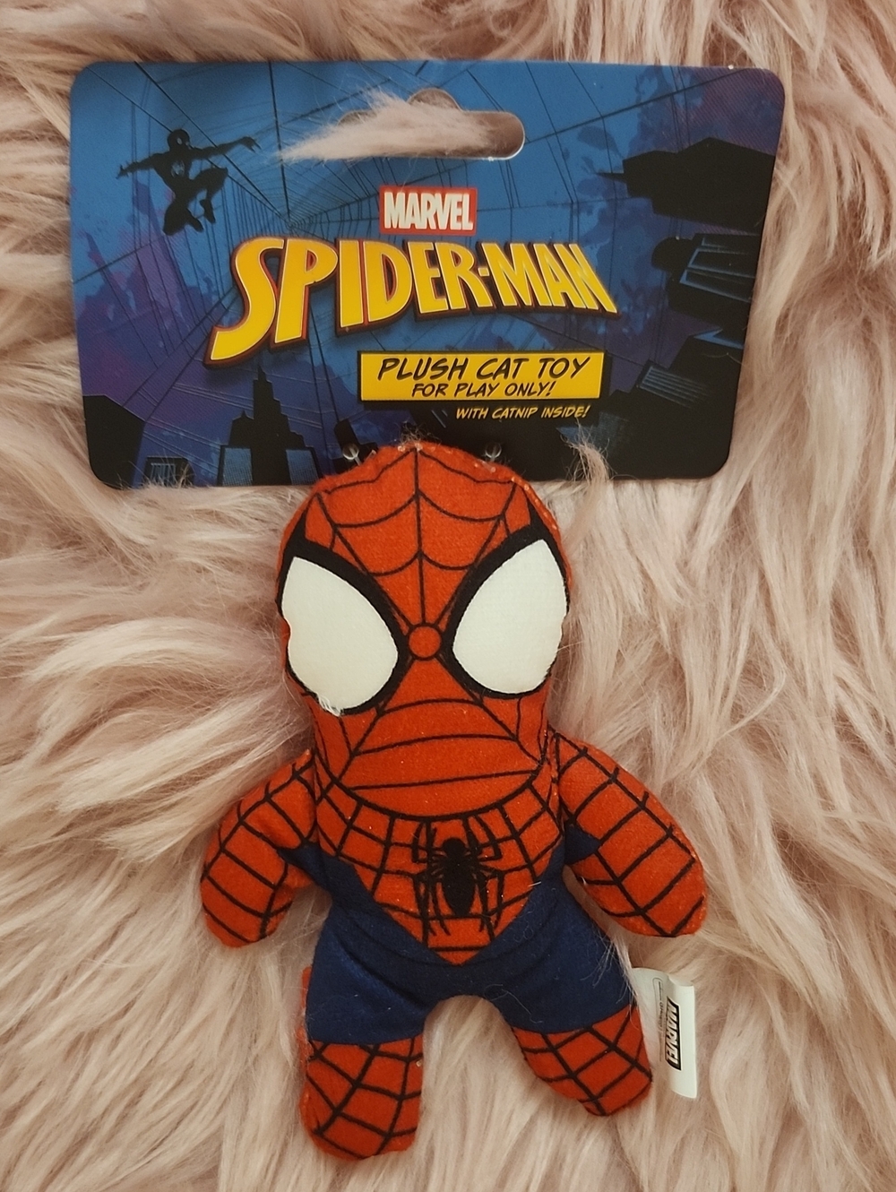 Brand New MARVEL SPIDER-MAN PLUSH Cat Toy